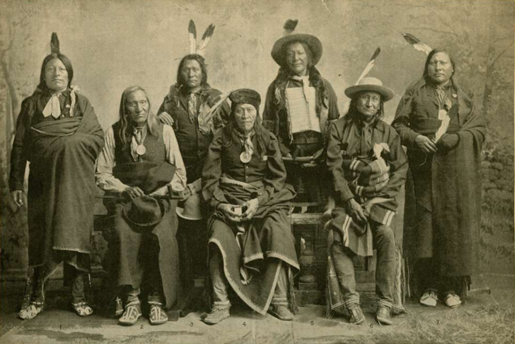 Seven Lakota Sioux Warriors