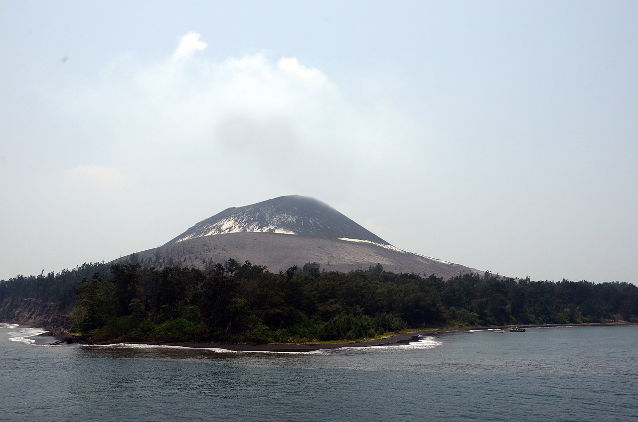 Anak Krakatau volcano in Indonesia