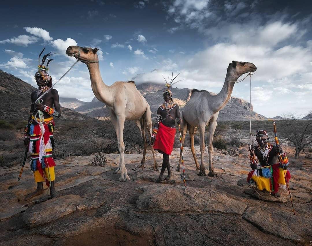 Samburu Morans having a photo shoot