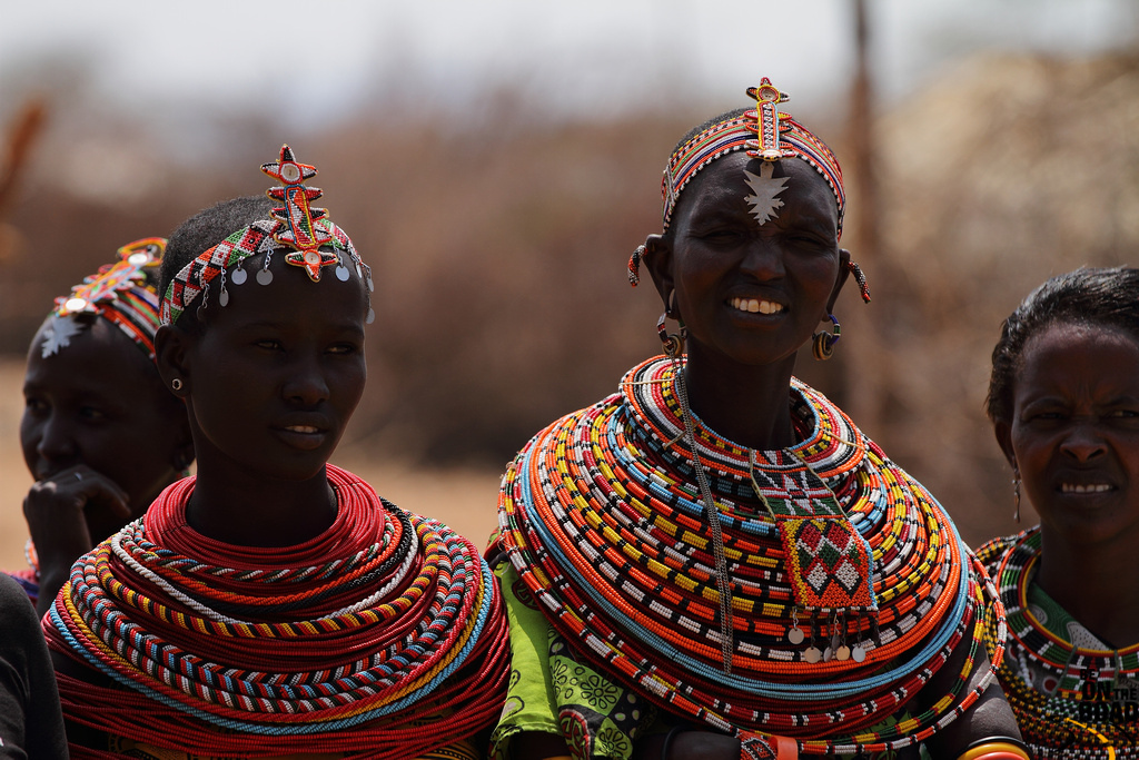 Samburu Women in traditional clothes
