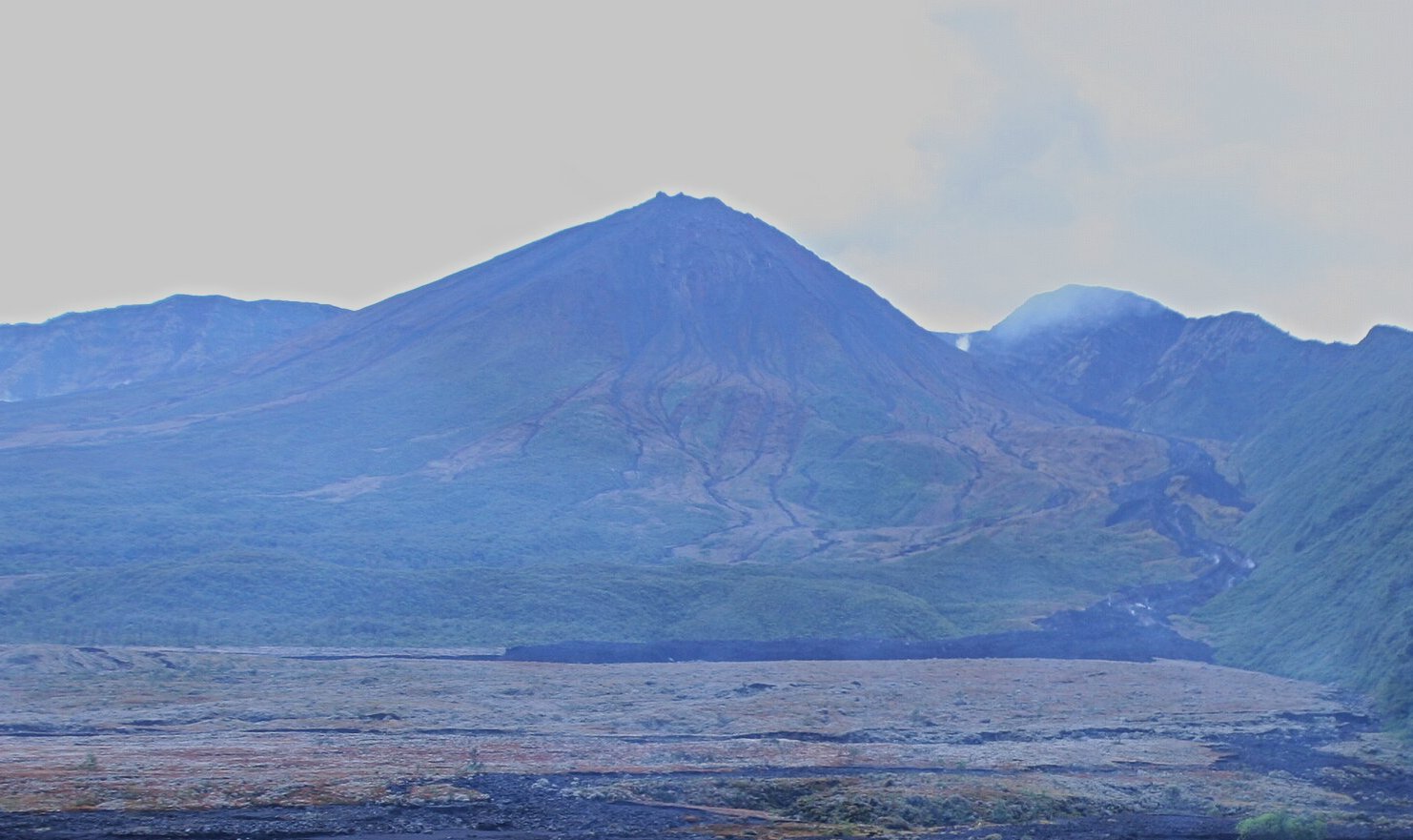 Reventador volcano in Ecuador