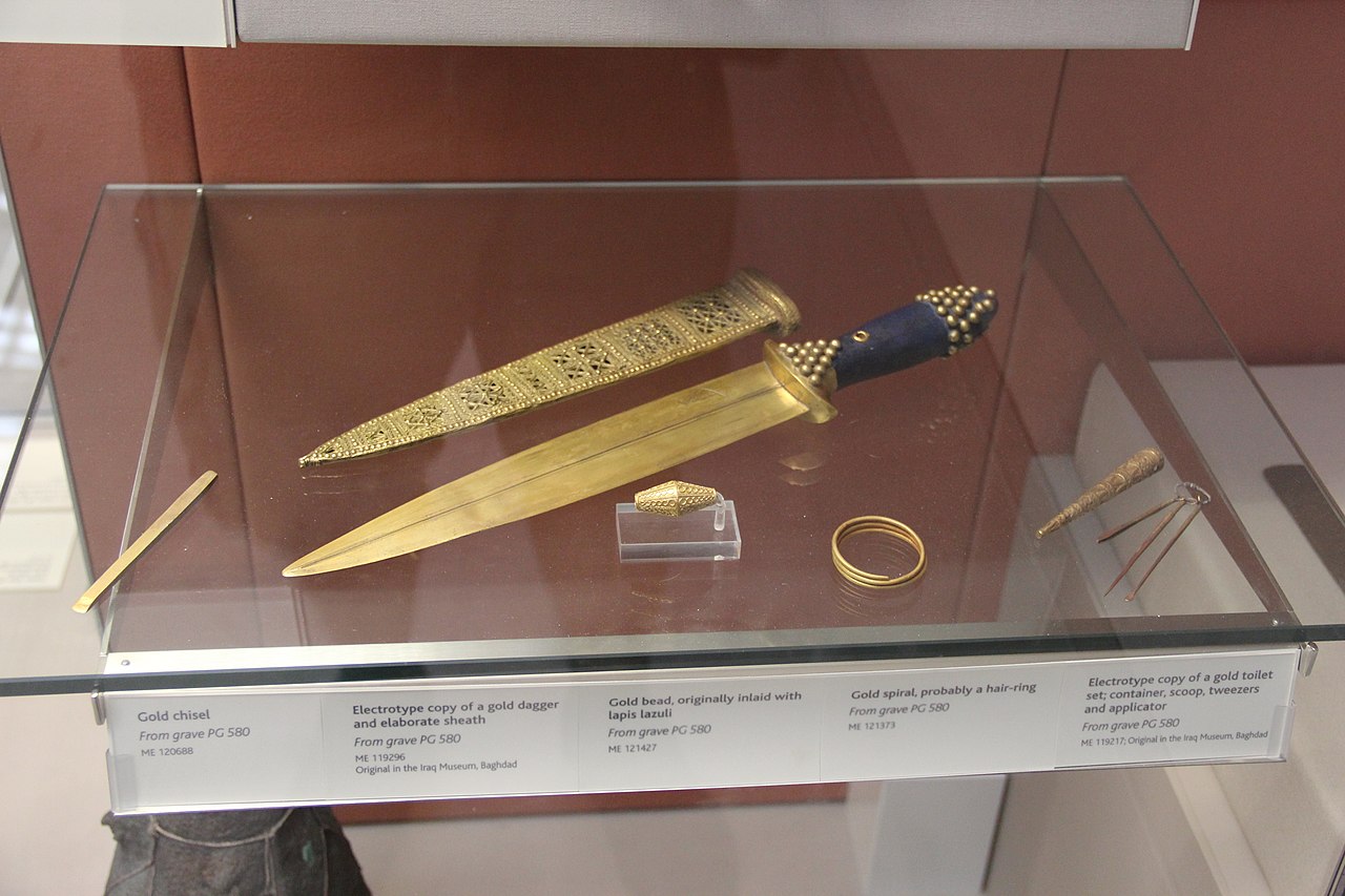 Electrotype Copy of Gold Dagger & Sheath
