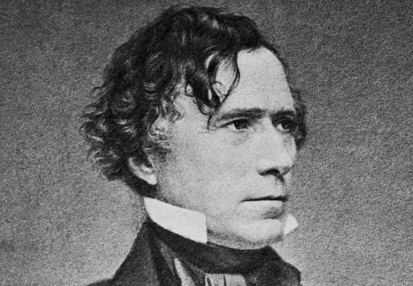 Portrait of the American President Franklin Pierce