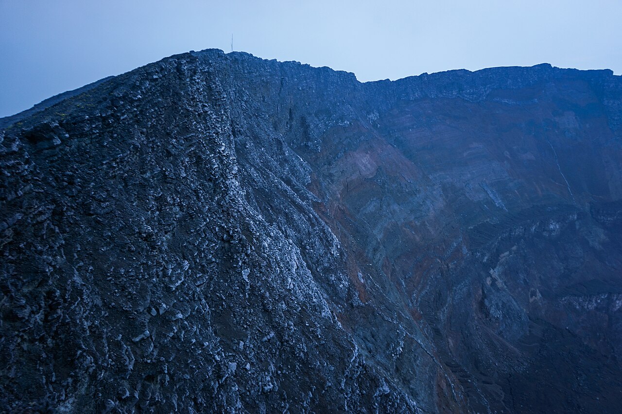 The crater of the Nyiragongo Volcano