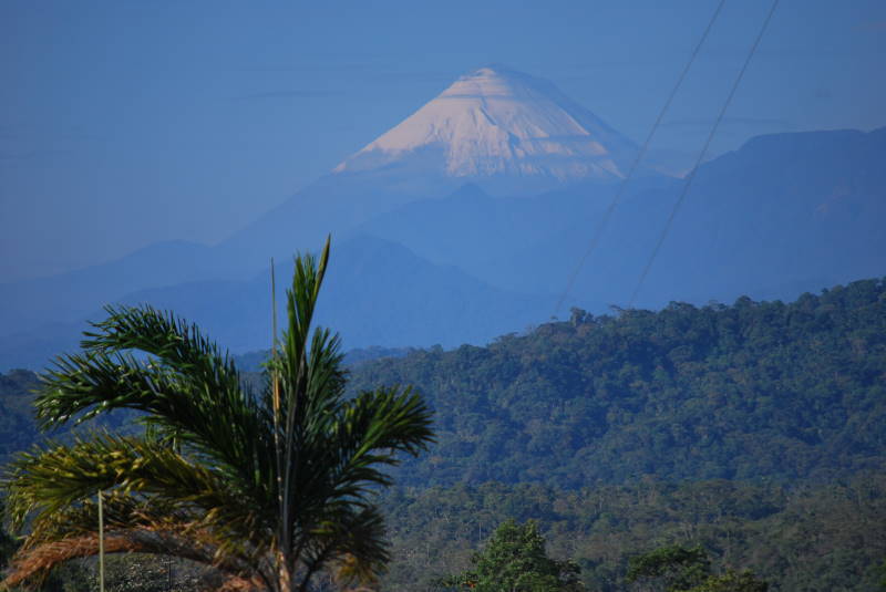Sangay Volcano in the distance