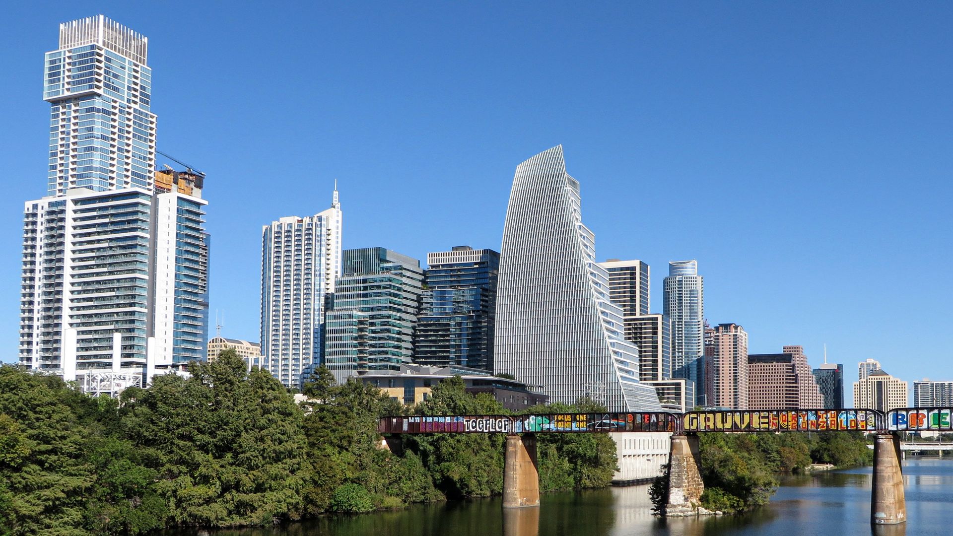 File:Downtown Austin from Pfluger Pedestrian Bridge, October 2022.jpg