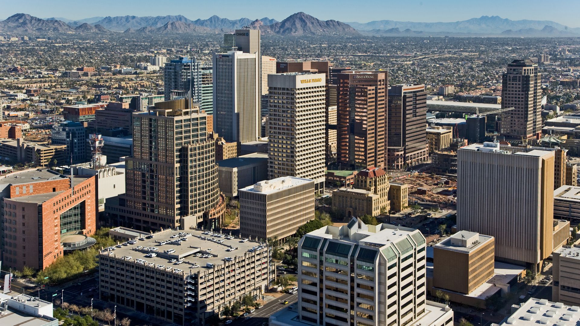 File:Downtown Phoenix Aerial Looking Northeast.jpg
