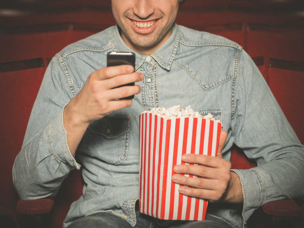 smartphone in cinema
