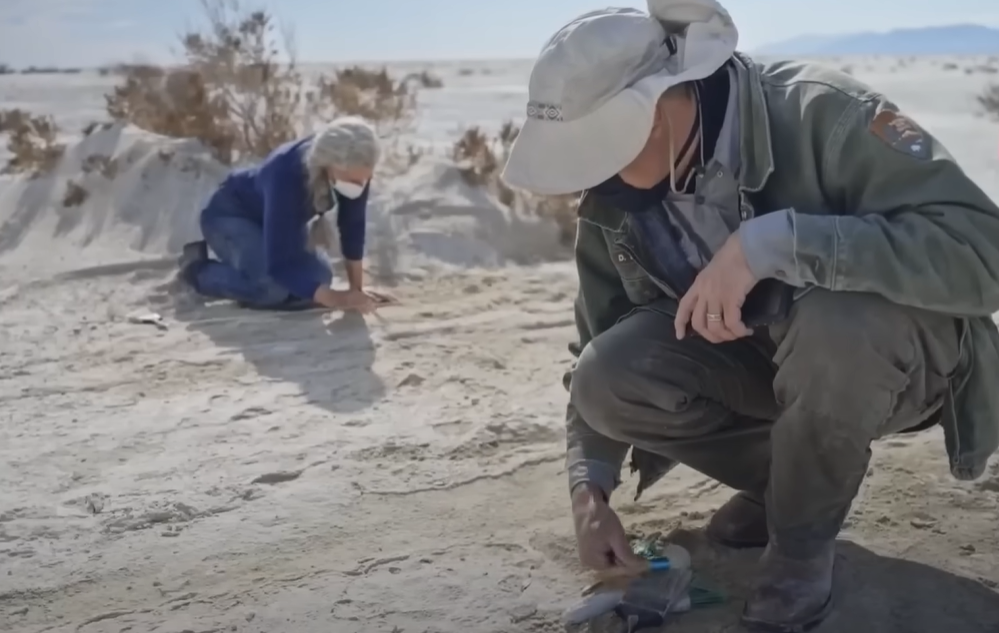 Screenshot Ancient footprints in New Mexico