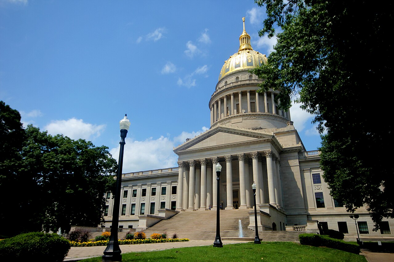 The state capitol of Charleston, West Virginia