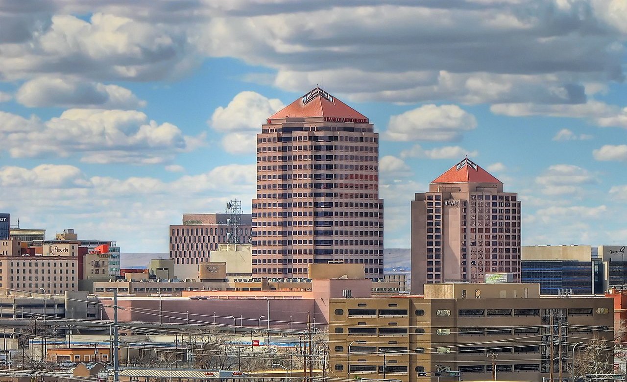 Downtown Albuquerque in the U.S. state of New Mexico