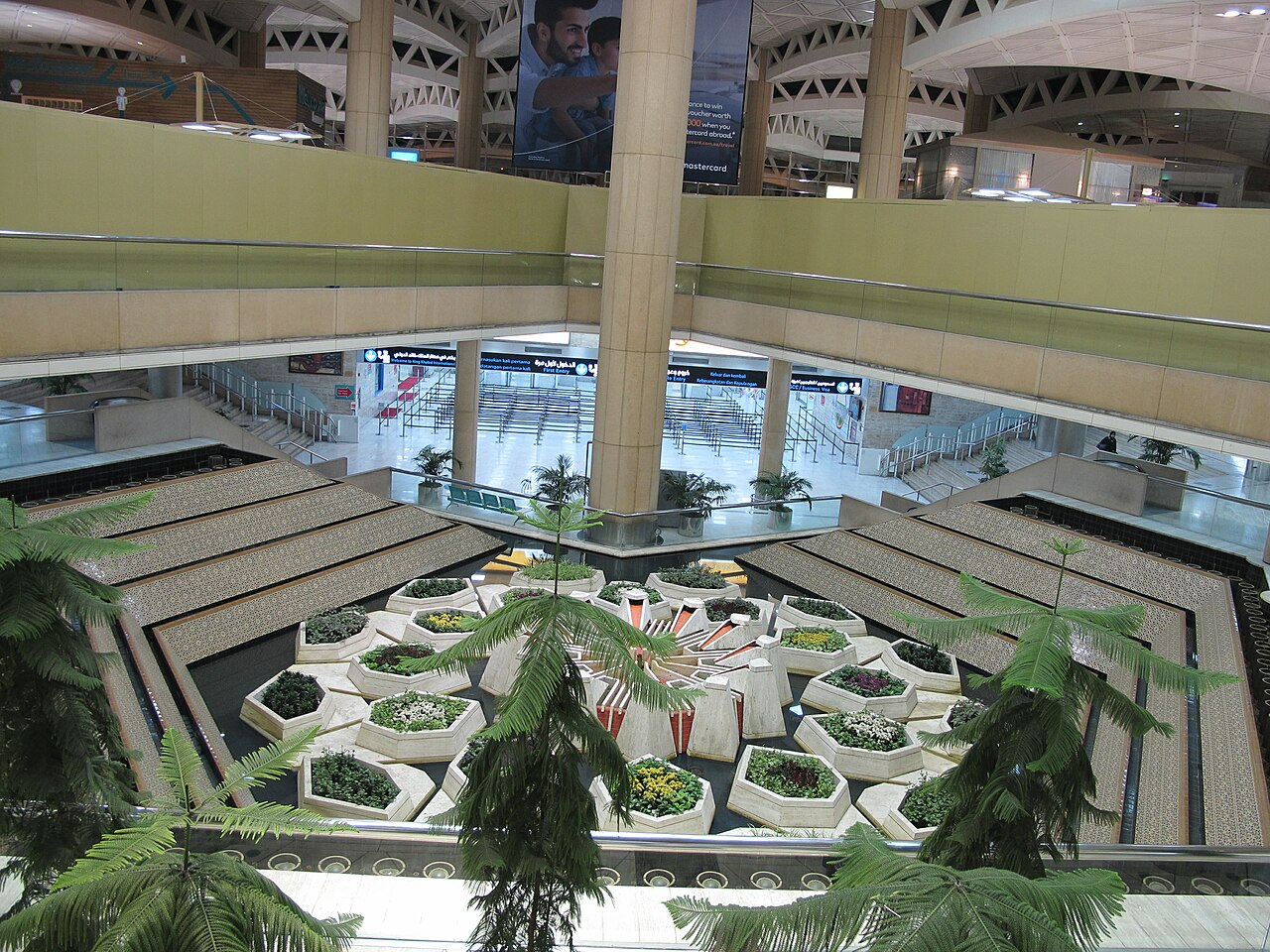 Central area of the airport of Riyadh