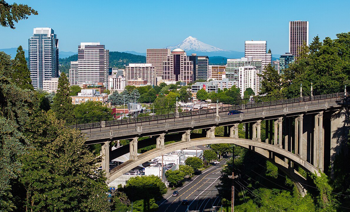 Drone photo of Portland, Oregon