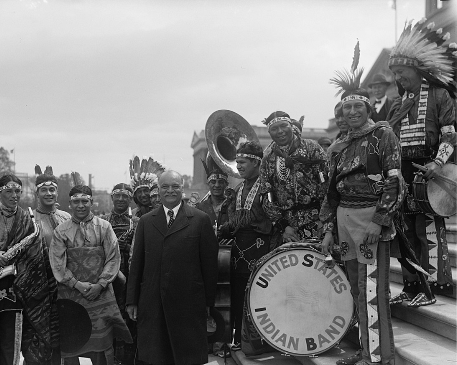 United States Indian Band with Curtis