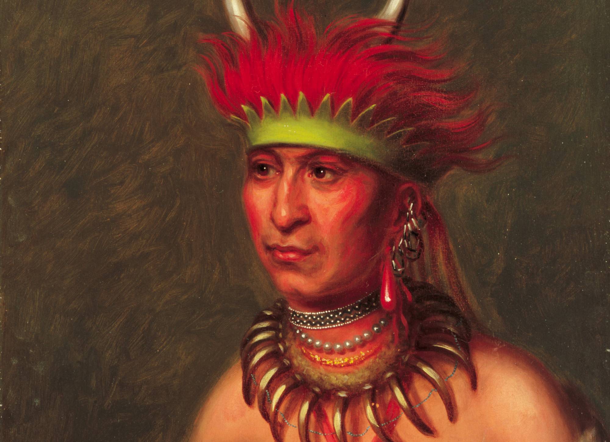 Charles Bird King - Monchousia (White Plume), Kansa - Google Art Project (2)