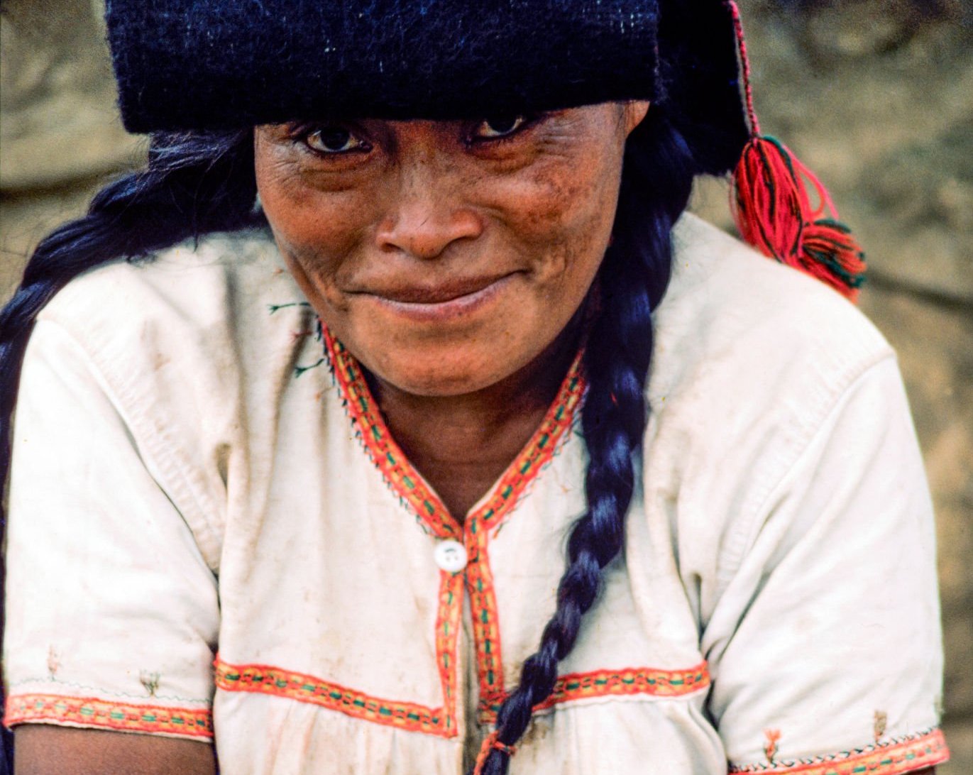 Smiling Lacandon Mayan woman