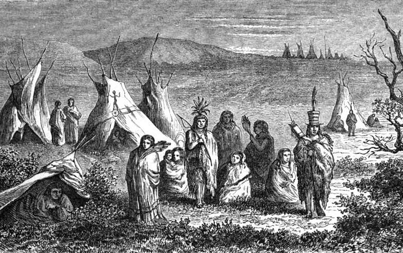 Sioux Indian camp