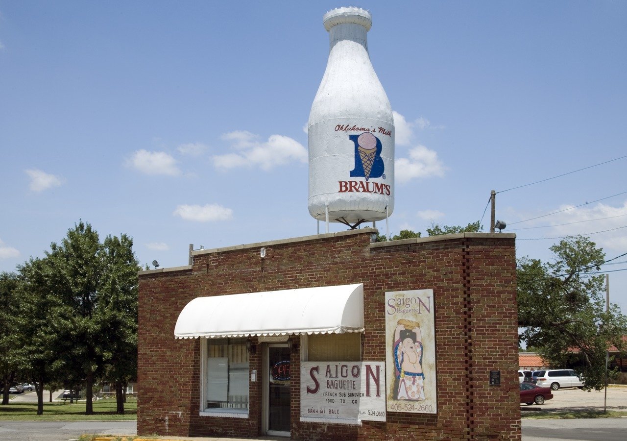 Braum's Milk on Route 66, Oklahoma City, Oklahoma