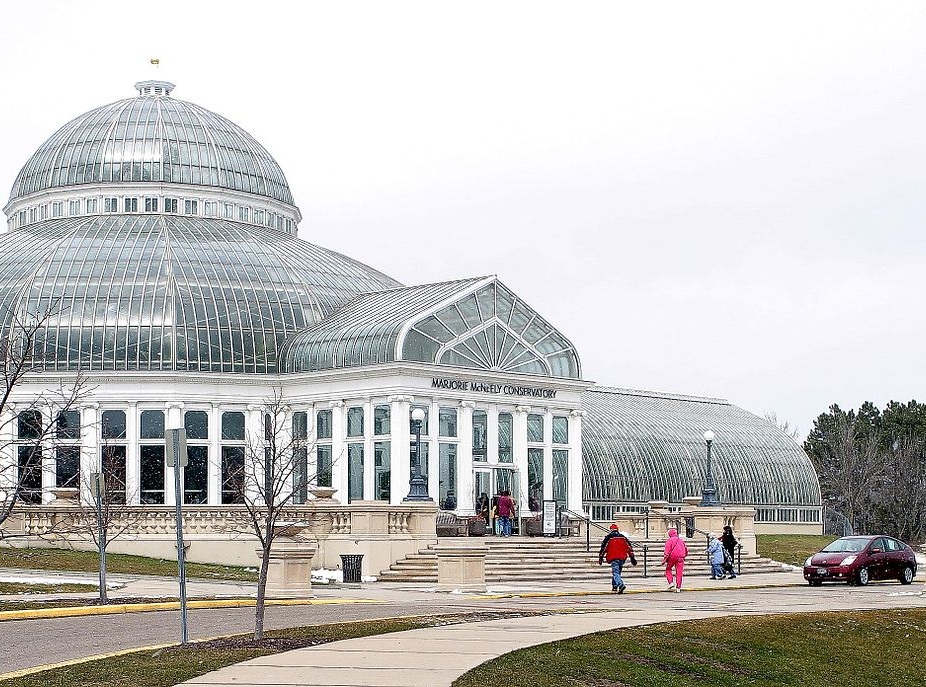 The Como Park Conservatory in St. Paul, Minnesota