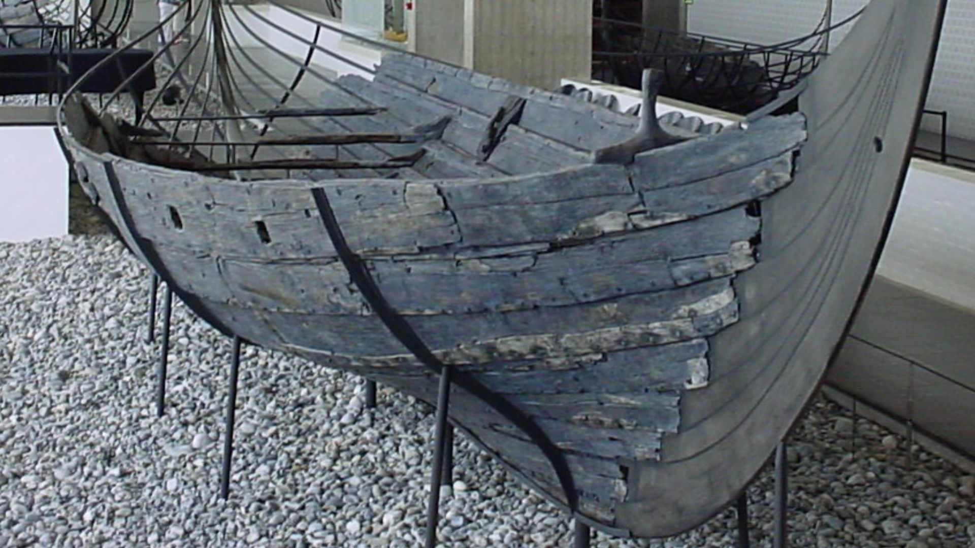 File:Skuldelev 3 in Vikingeskibsmuseet, Roskilde.JPG
