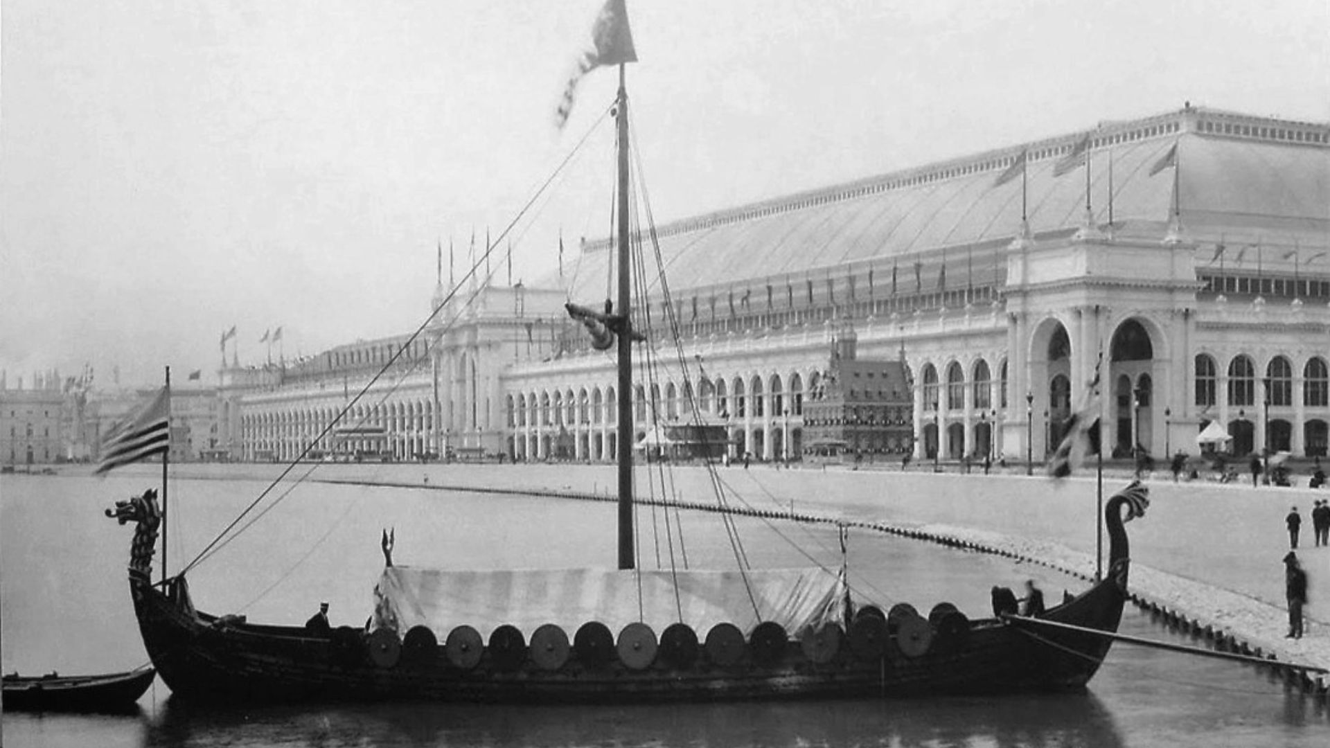 File:Viking, replica of the Gokstad Viking ship, at the Chicago World Fair 1893.jpg