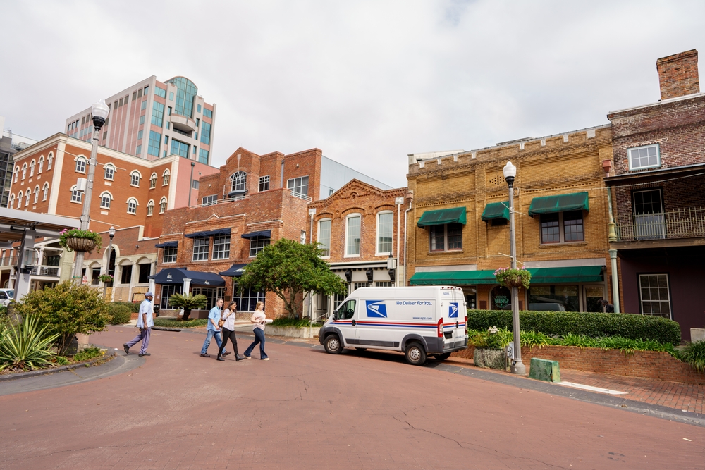 Downtown Tallahassee city scene on a friday afternoon - 2022