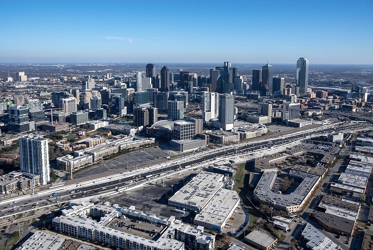 Downtown Skyline From The Design District in Dallas