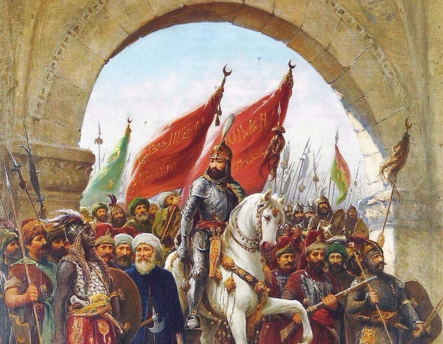 Painting of Mehmed ll, Entering the City of Constantinople.