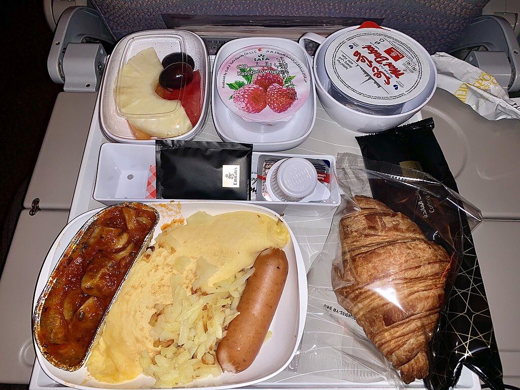 Emirates economy class meal