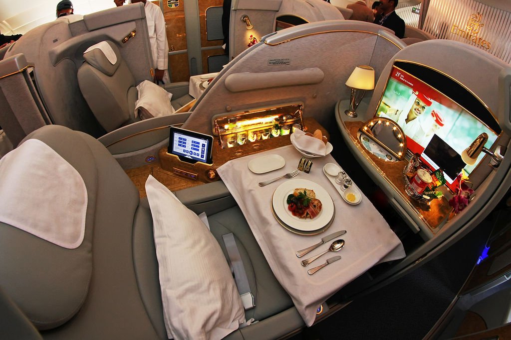 First Class Emirates cubicles 