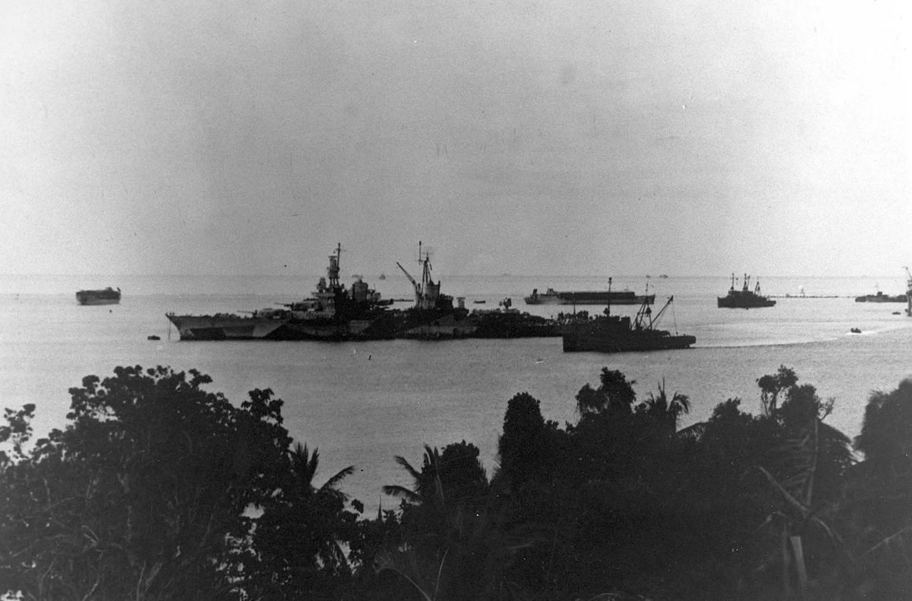 The U.S. Navy heavy cruiser USS Indianapolis