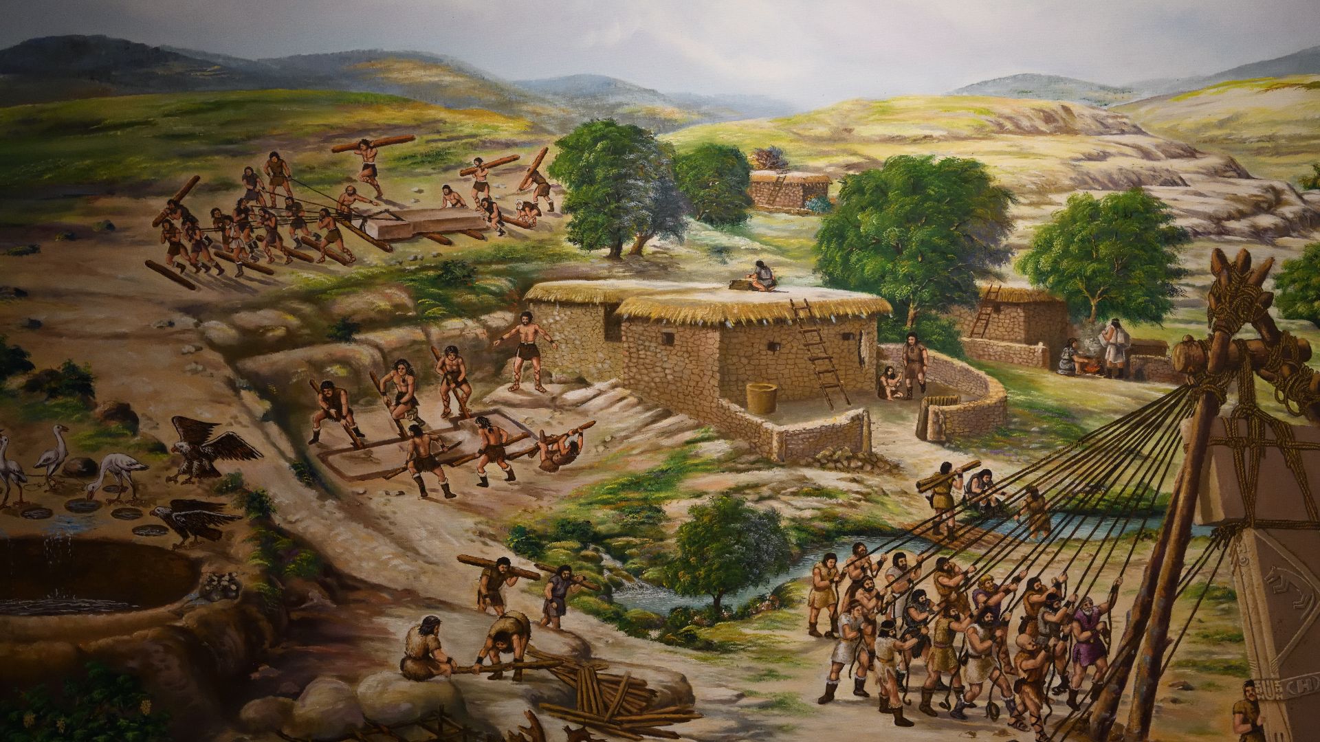 File:Urfa City museum Göbekli Tepe construction impression 5431.jpg