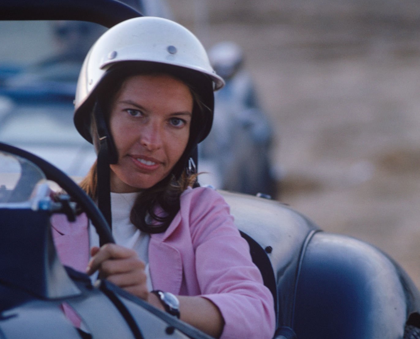 Janet Guthrie Behind The Wheel