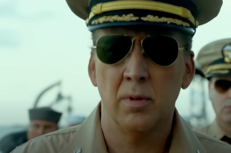 A screenshot from the movie USS Indianapolis: Men of Courage