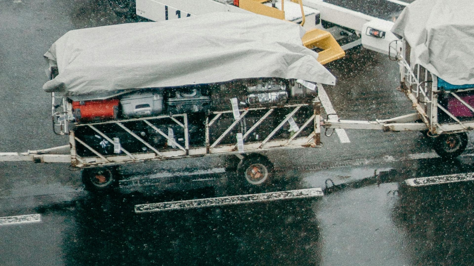 Baggages being transported