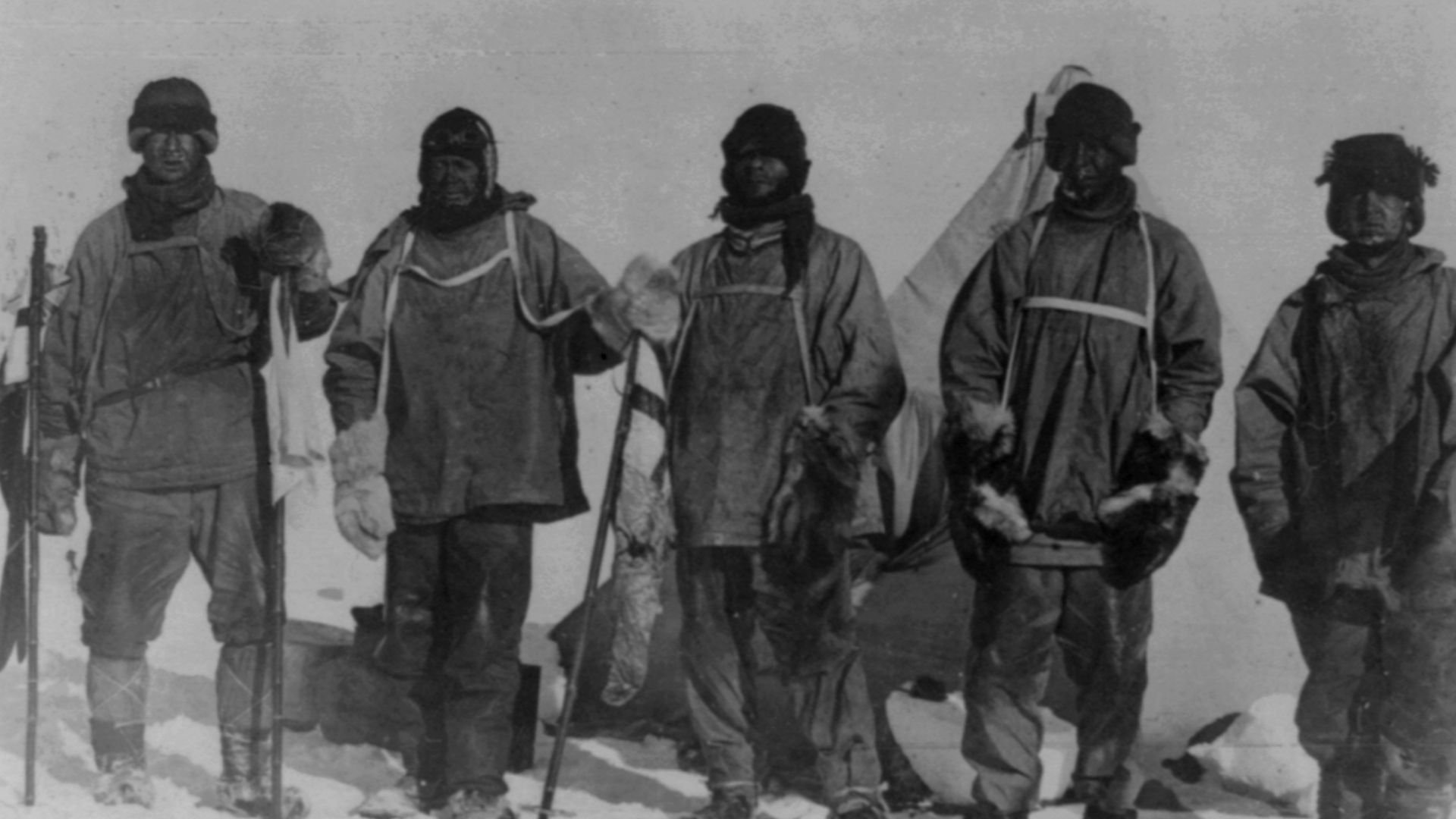 File:Terra Nova expedition at the South Pole - LOC 3a30750u.jpg
