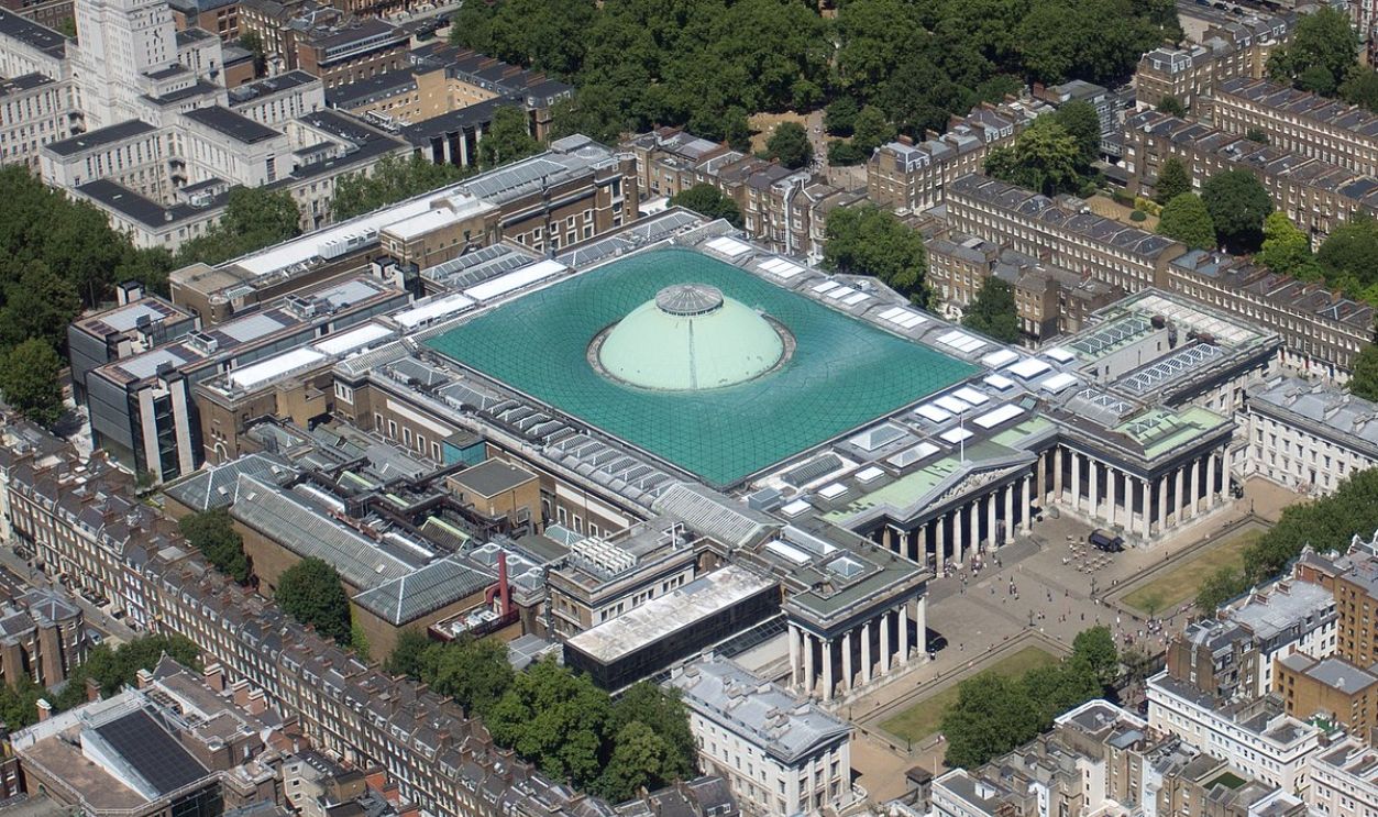  Aerial shot of the British Museum
