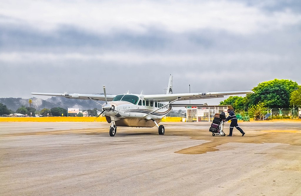 Passenger plane in Dodoma airport - TAnzania