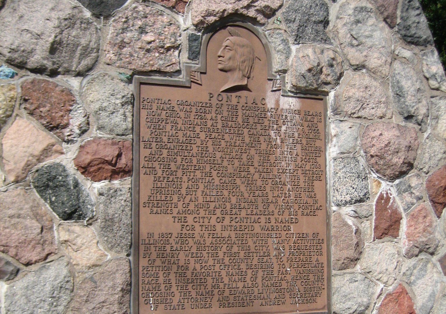 Chief Pontiac memorial