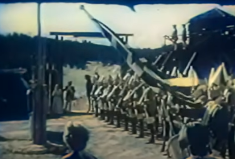 A screenshot from the movie Battles of Chief Pontiac