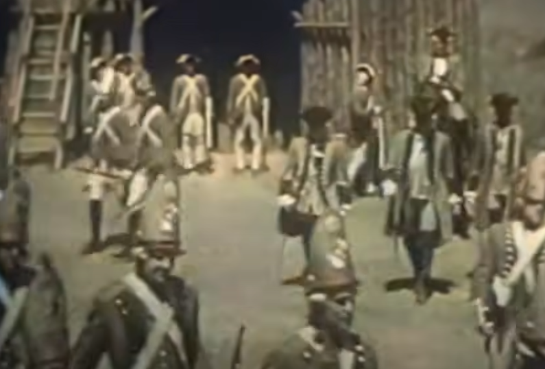 A screenshot from the movie Battles of Chief Pontiac