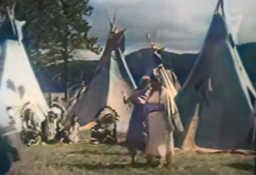 A screenshot from the movie Battles of Chief Pontiac