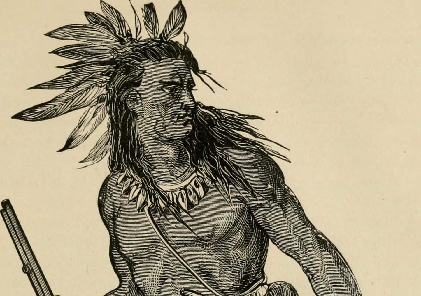 Pontiac, as depicted in an 1879 history of Illinois