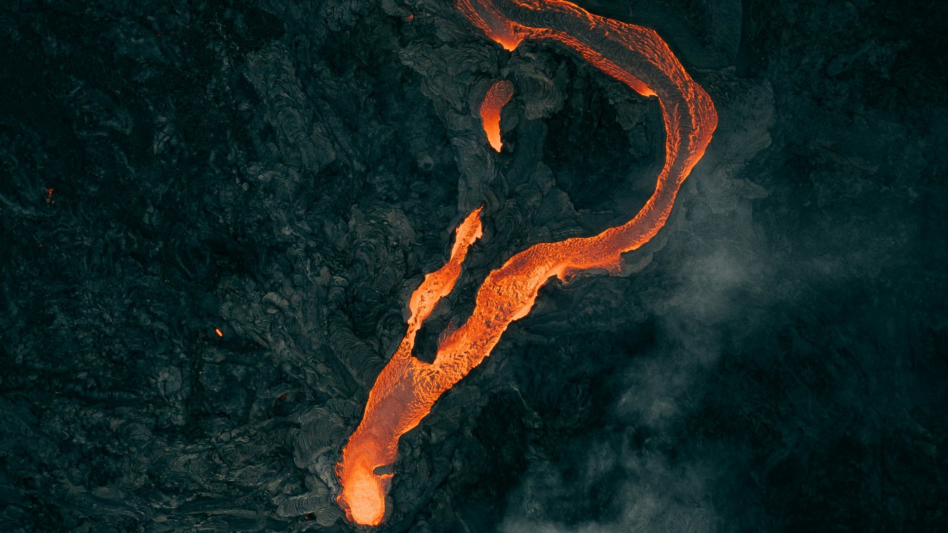 orange and black abstract painting