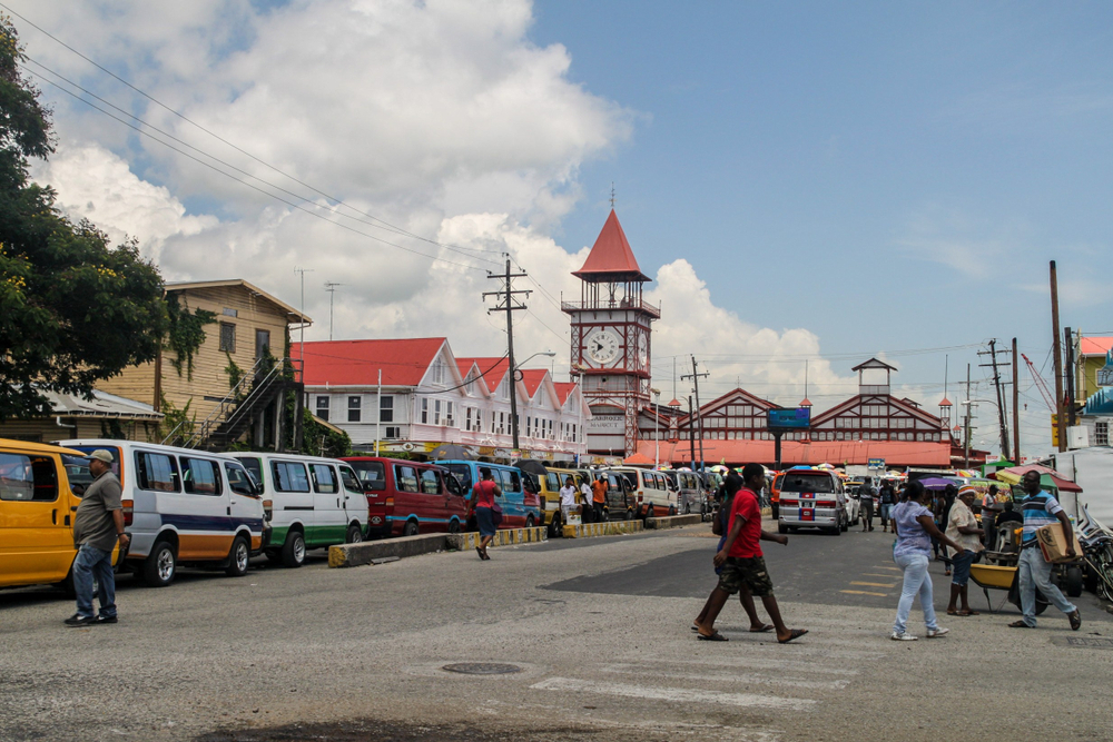 Starbroek market in Georgetown, capital of Guyana.