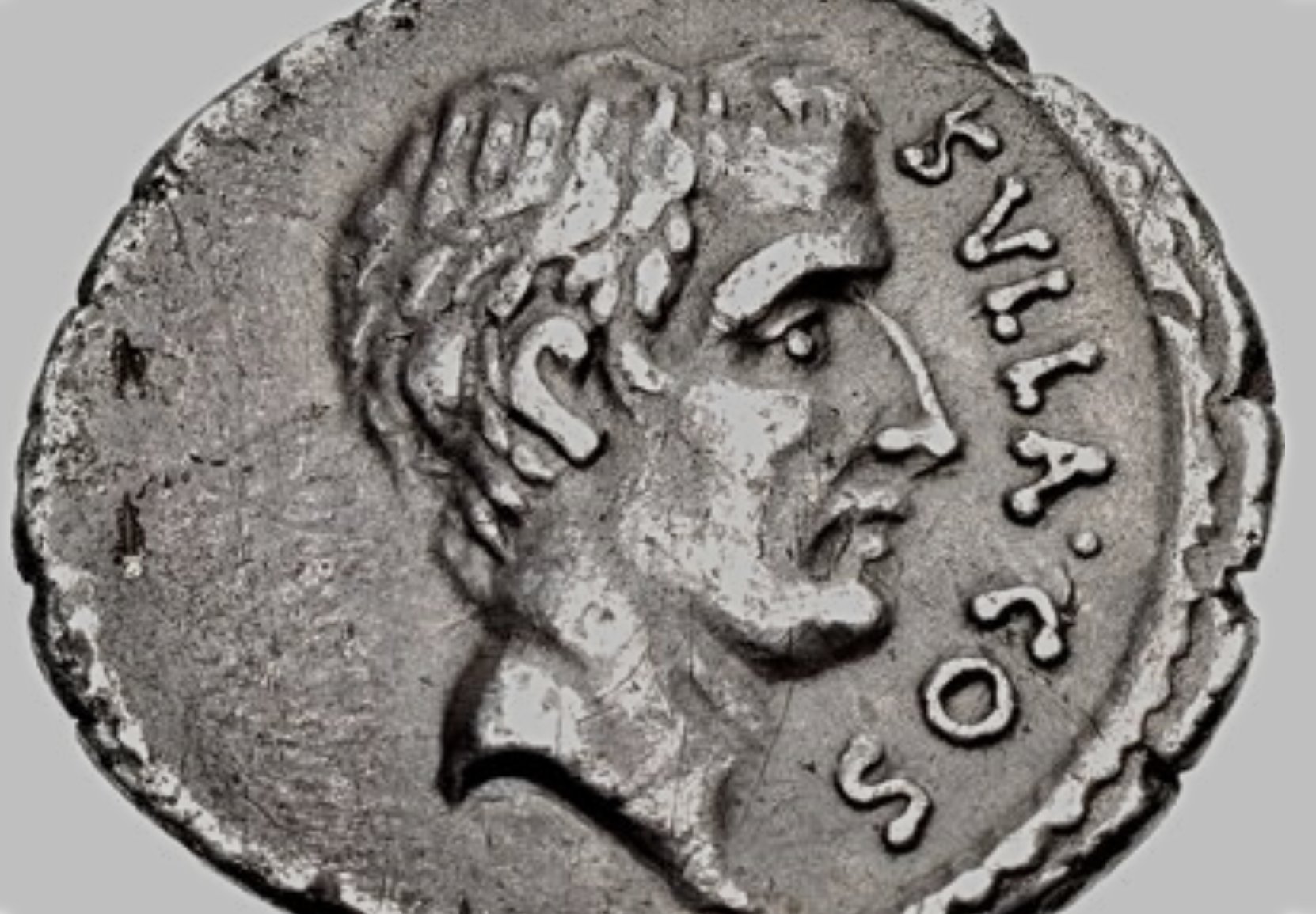Bare head of Sulla right