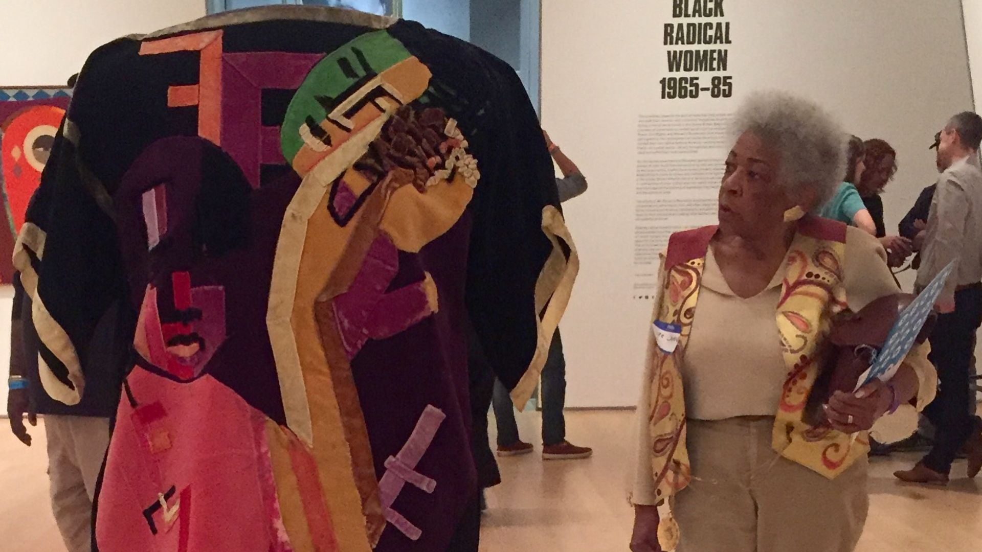 File:Jae Jarrell examining her work at the Brooklyn Museum.jpg