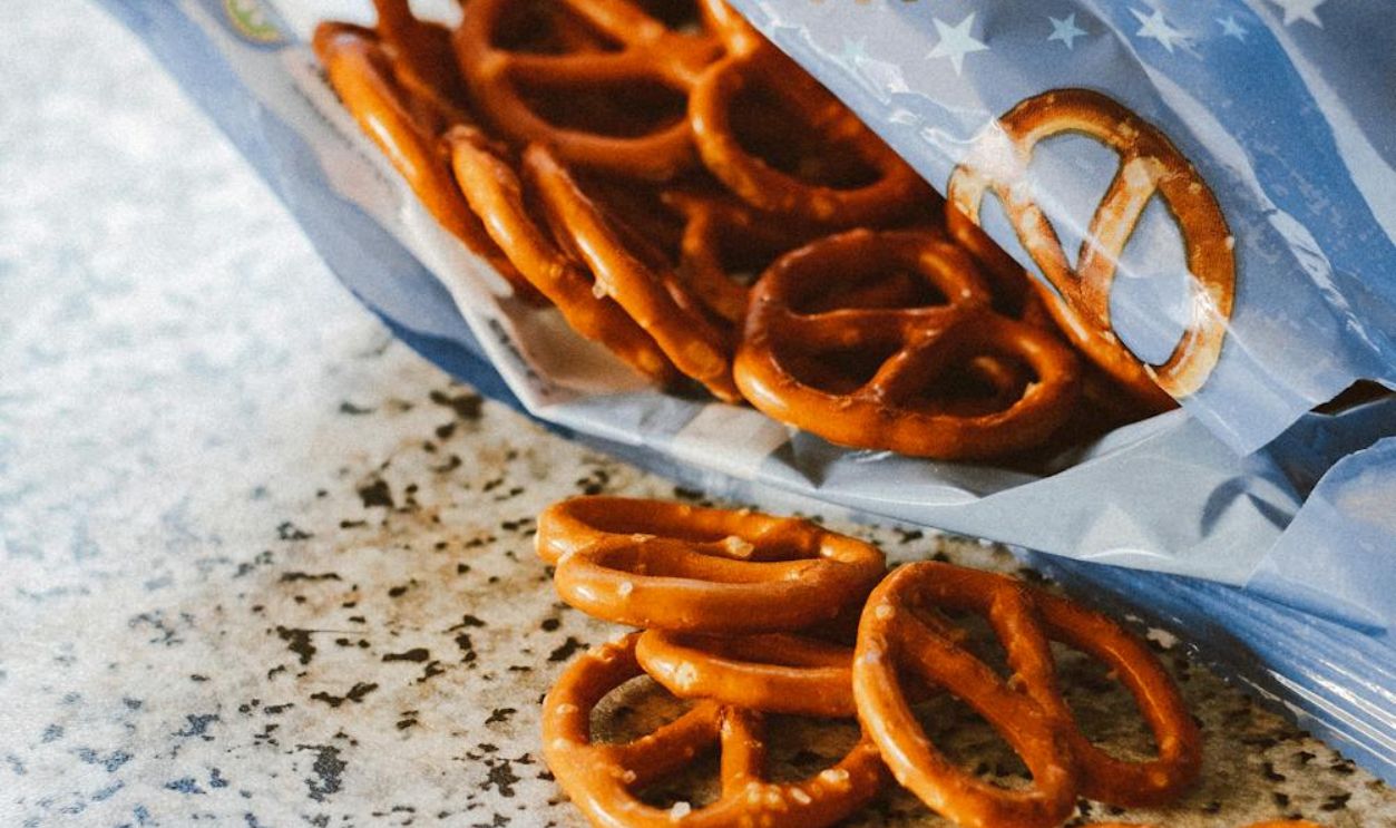 Opened Pretzel Pack