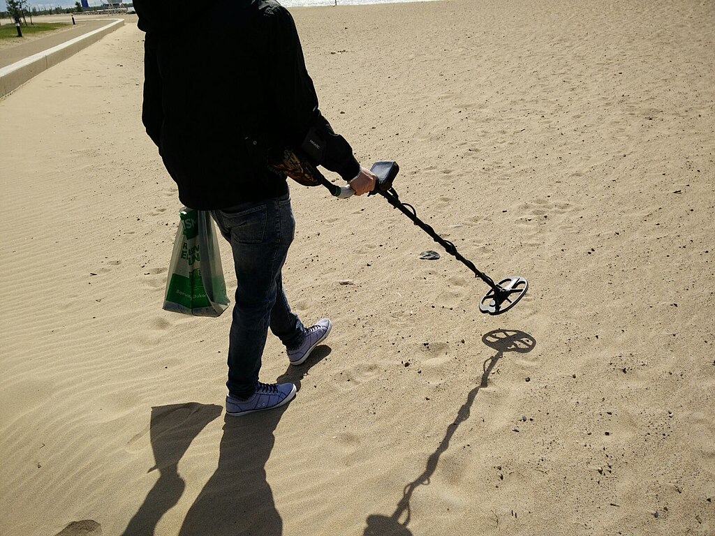 Metal Detector On The Beach