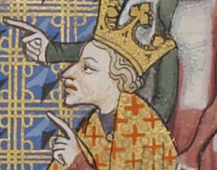 Charles II of Navarre wearing crown